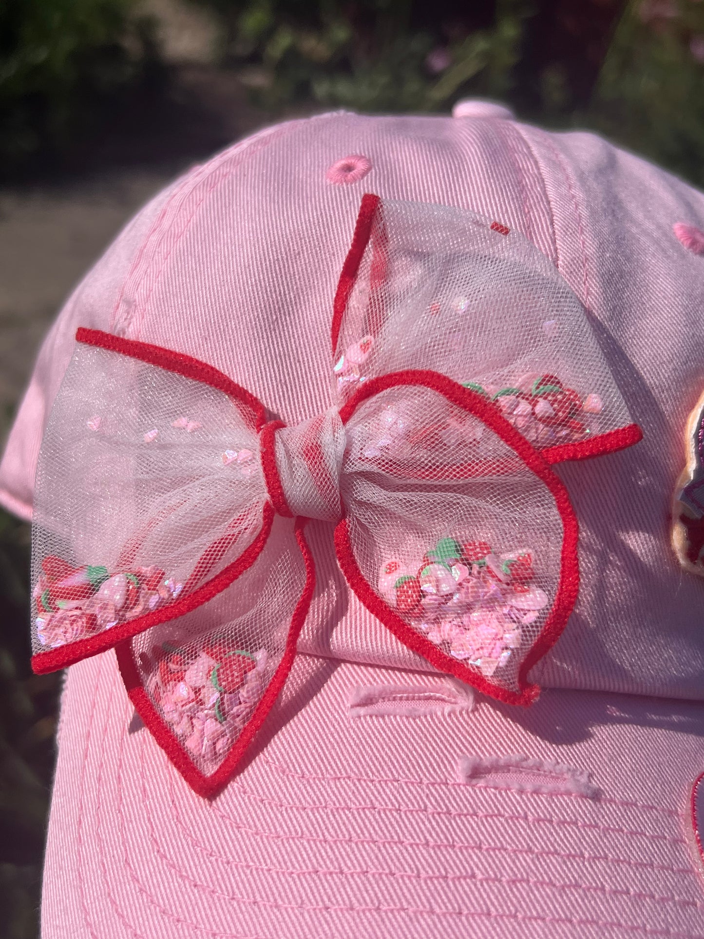 Pink Strawberry Fields Trucker Hat