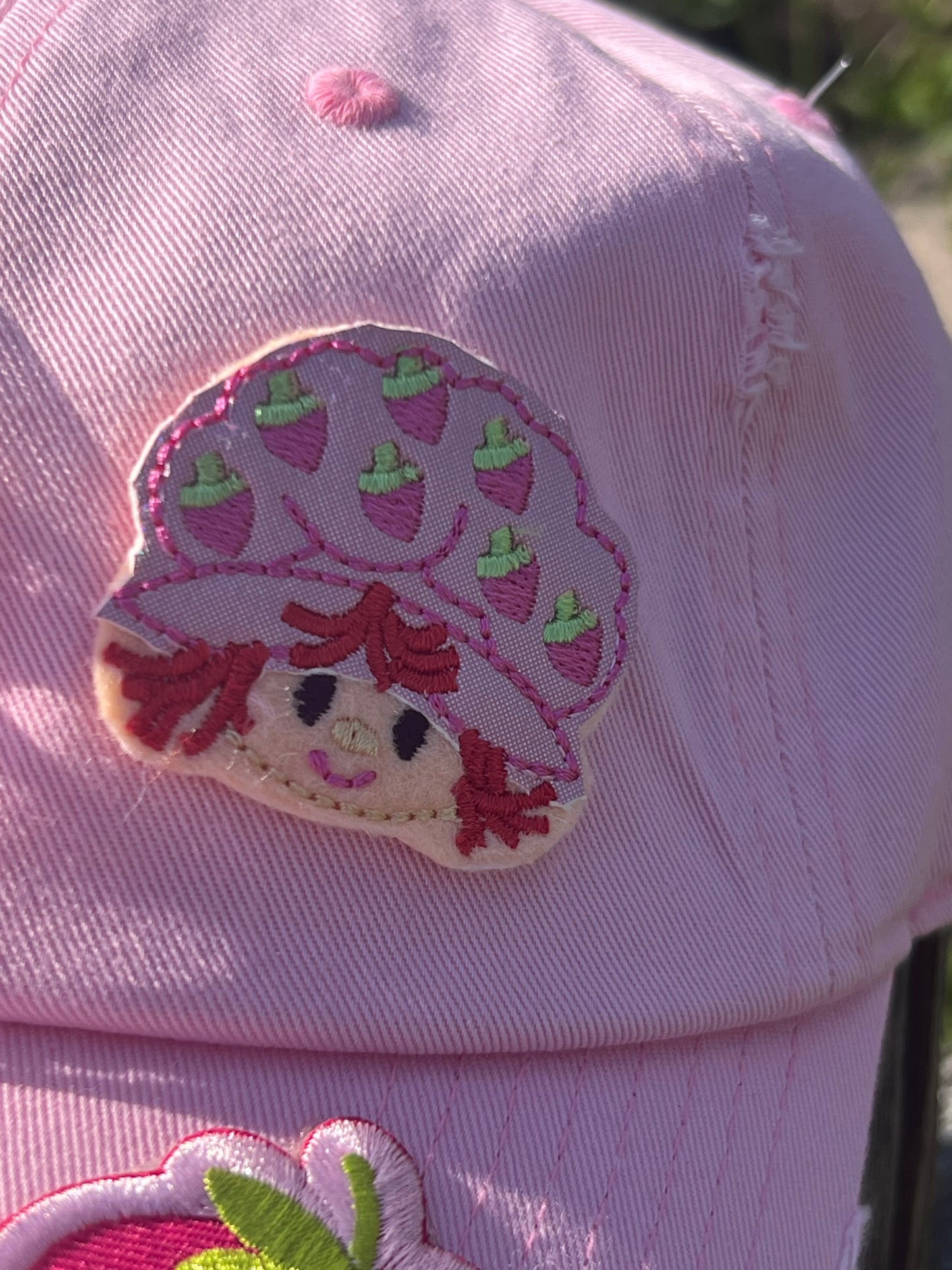 Pink Strawberry Fields Trucker Hat