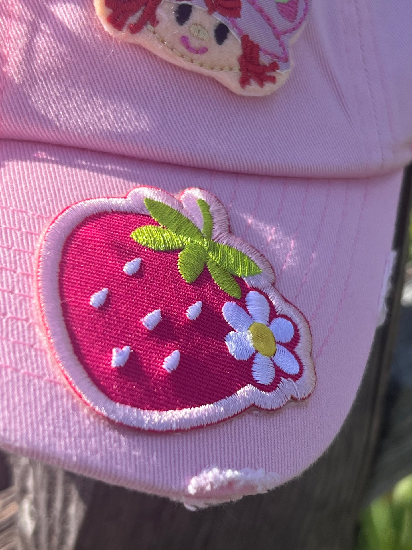 Pink Strawberry Fields Trucker Hat