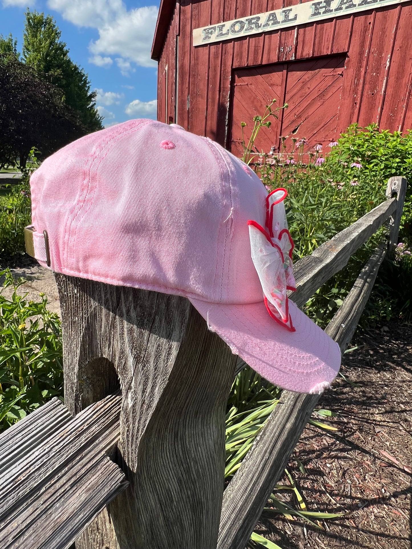 Pink Strawberry Fields Trucker Hat