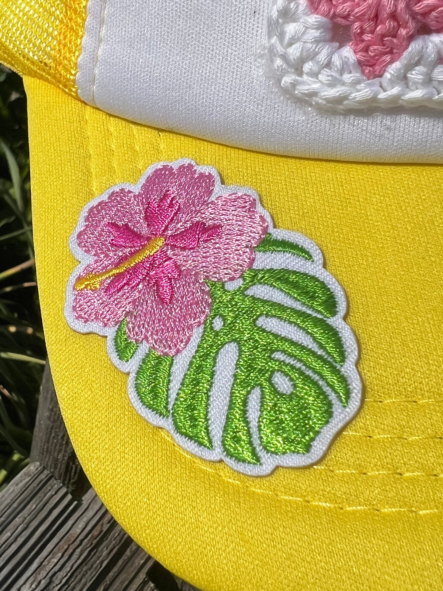 Granny Square Boho Trucker Hat