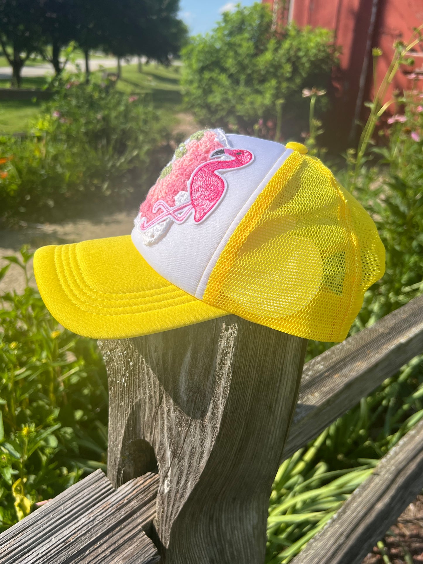Granny Square Boho Trucker Hat