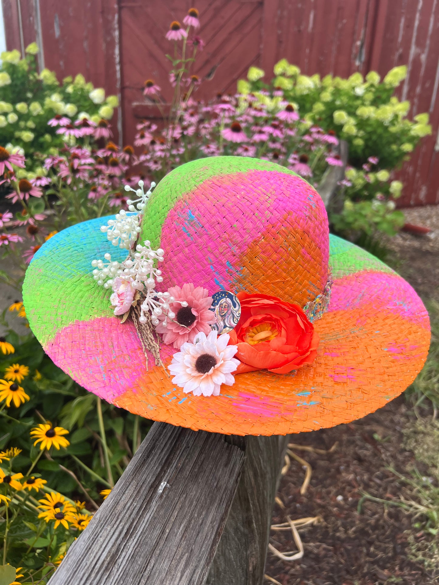 Sunset Coastal Charm Straw Hat