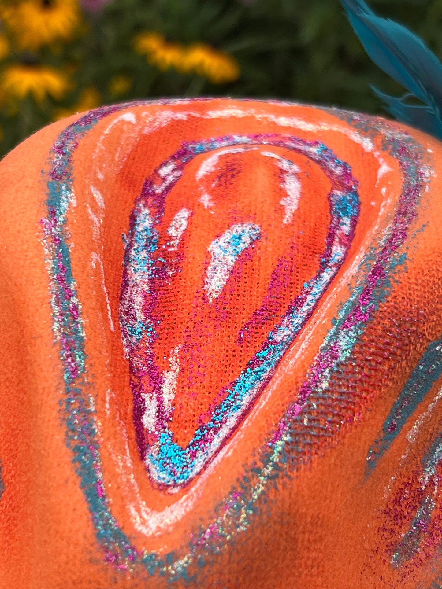 Wild Child Orange Boho Cowgirl Hat