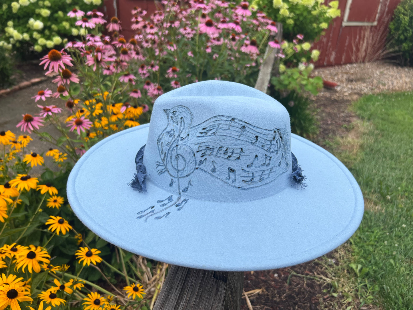 "The Stevie" Musical Dove Blue Cowgirl Hat