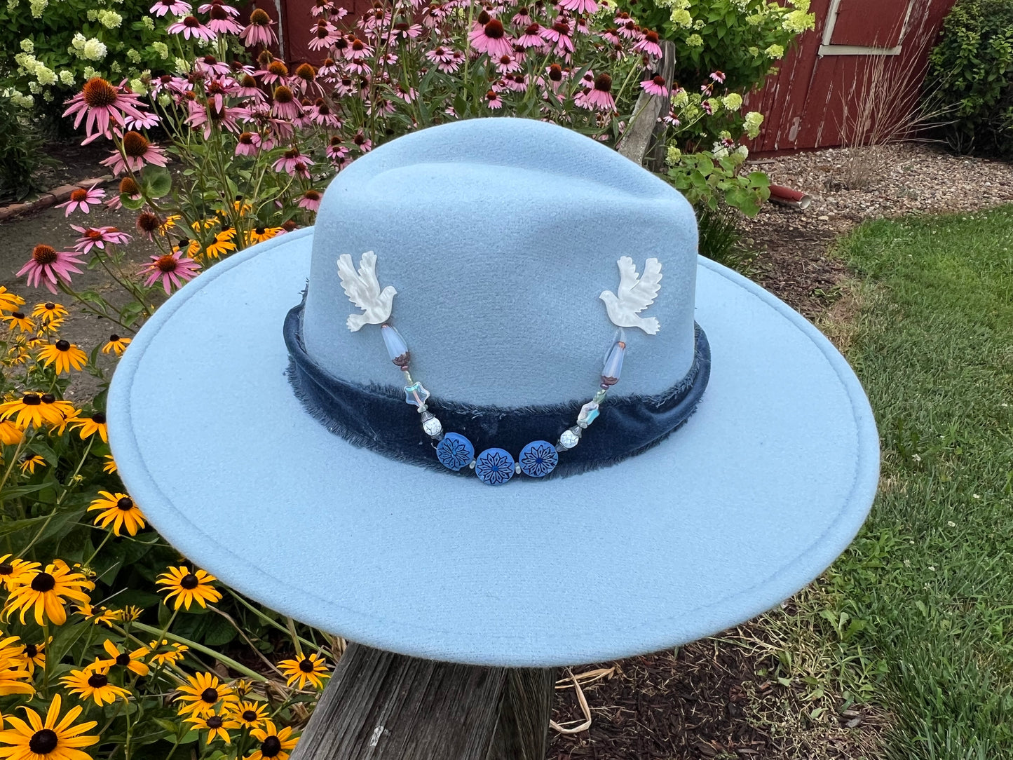 "The Stevie" Musical Dove Blue Cowgirl Hat